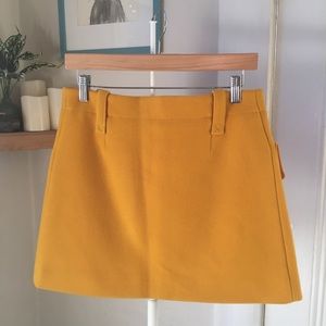 Sonia Rykiel Skirts - Sonia by Sonia Rykiel yellow wool mini skirt S Sonia Rykiel Skirts - Sonia by Sonia Rykiel yellow wool mini skirt S